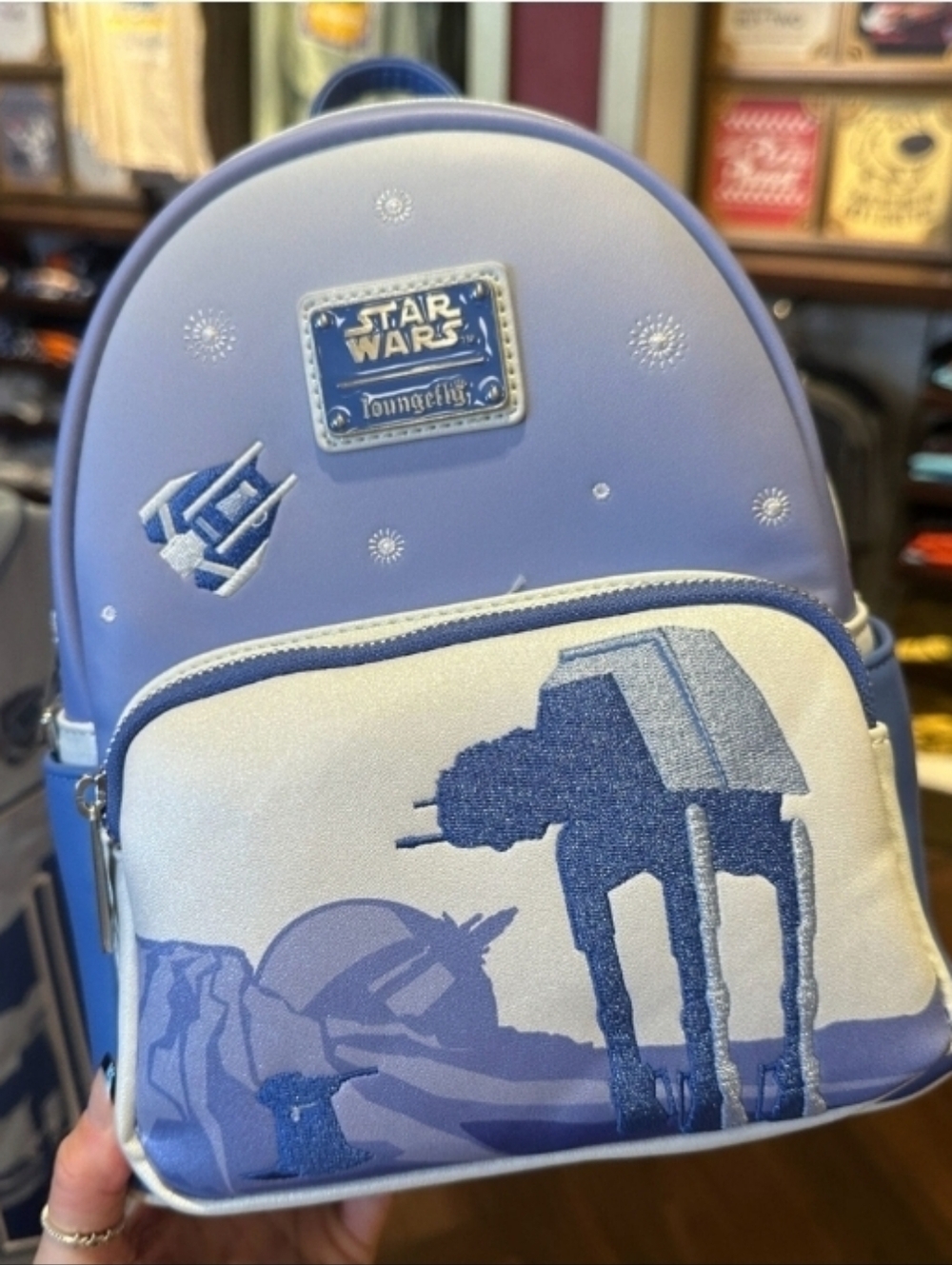 DisneyParks Loungefly Star Wars Hoth Echo Base AT-AT Mini Backpack NWT